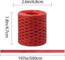 Raffia Ribbon Gift Wrapping 4 Rolls Raffia Ribbon String Kraft Packing Paper Twine for Gifts Packing Decoration(Total 656 Feet)