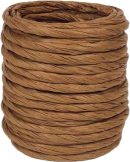 15Yard Raffia Paper Ribbon, 4mm Paper String Colorful Twisted Paper Craft Rope Wrapping Ribbon for DIY Making Flower Basket, Gift Wrapping,Party Decor (Coffee Color)