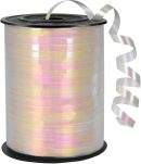 500 Yard Iridescent White  Curling Ribbon, 5mm Width, Art Deco Style, Perfect for Birthdays, Valentine's Day, Weddings, Special Occasions