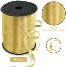 500 Yards Curling Ribbon-Balloon Ribbon-Balloon String for Art&Craft Decor,Gift Wrapping,Ribbons and Bows for Christmas New Year Birthday Gifts Supplies (Gold)