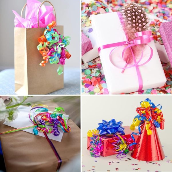 48 Rolls Curling Balloon String Roll Ribbons, 48 Colors 5mm 11 Yards Gift Wrapping Ribbons for Art Crafts Bows Wedding Party Florist - Image 2