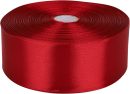 1-1/2 inch Wine red Satin Ribbon 50 Yards Solid Fabric Ribbons Roll for Wedding Invitations, Bridal Bouquets, Sewing, Party Decorations, Gift Wrapping and More