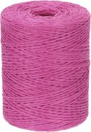 Natural Cotton Raffia Yarn 328 Yard, Crochet Raffia Paper Ribbon for DIY Sun Hat Beach Bag Crochet Yarn Wrapping Knitting, Rose