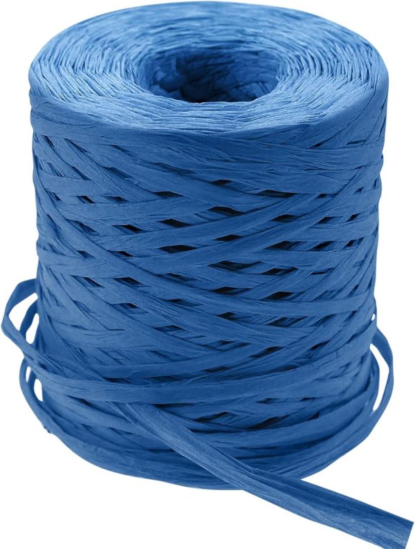 218 Yards Raffia Paper Craft Ribbon Packing Paper Twine, 1/4 Inch by 218 Yards