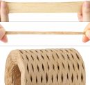 656 Ft Raffia Paper Ribbon for Gift Wrapping Ribbon, Raffia Natural Ribbon Bulk Packing Ribbon Raffia String - Twisted Paper Ribbon for Crafts Weaving 1/4 Inch Width (Pink)